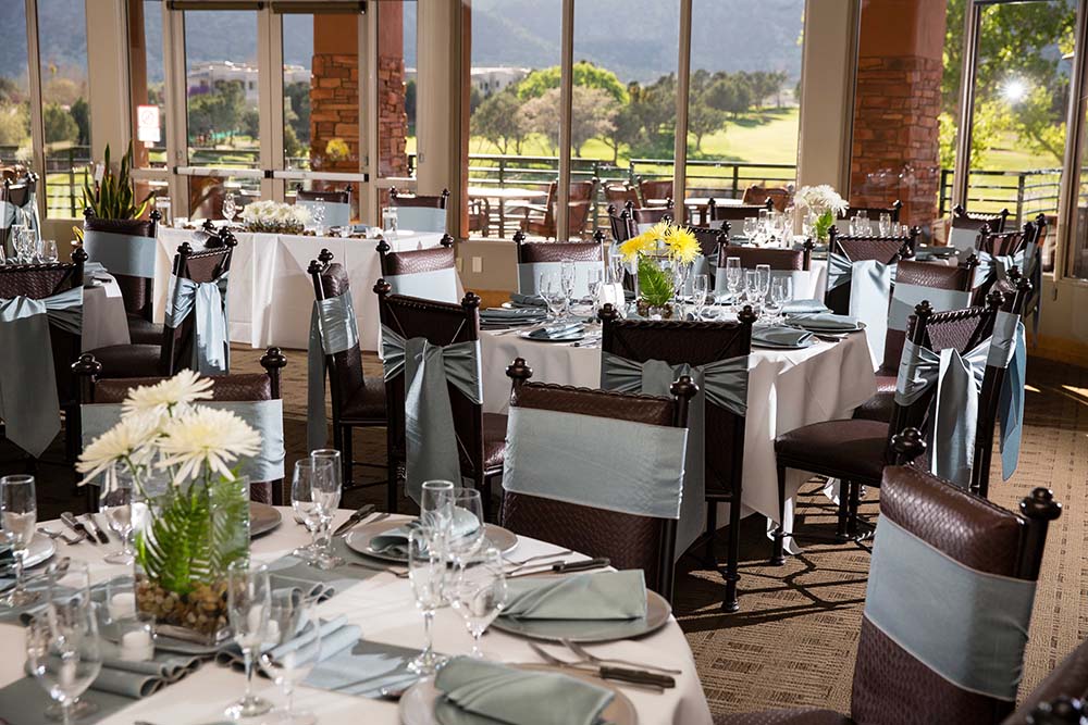 Sedona Golf Resort wedding reception venue with magical décor.